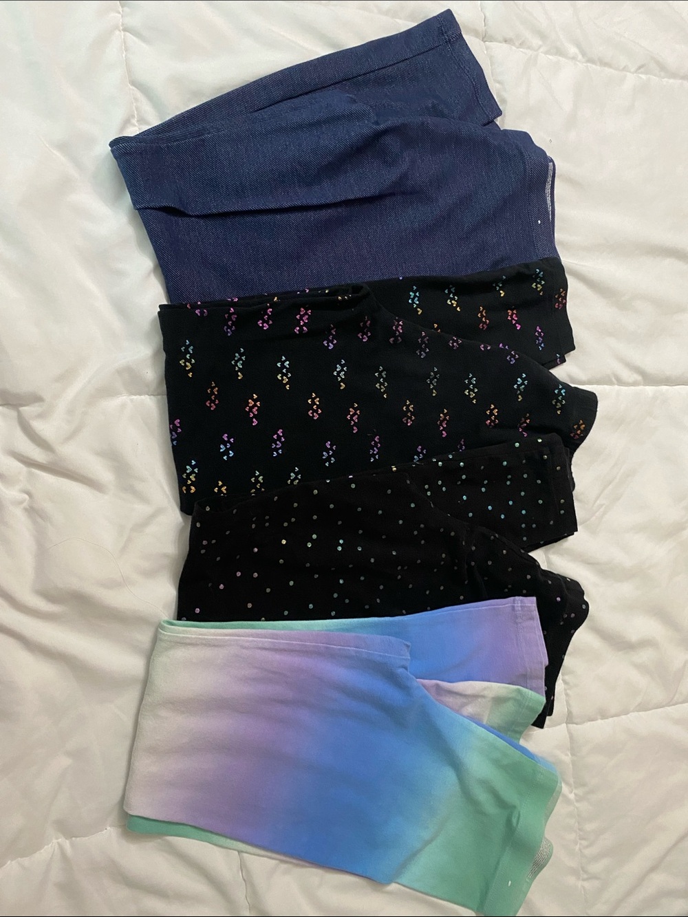4 pack bundle! Girls leggings-136